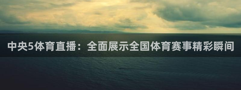 中央5体育直播：全面展示全国体育赛事精彩瞬间